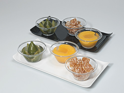 Bandeja Retangular Resistente Servir Café Plástico Premium Cor Branco