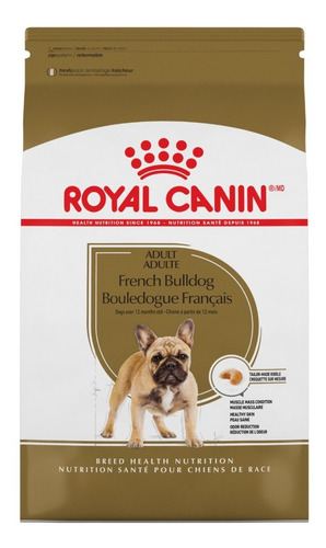 Alimento Royal Canin Breed Health Nutrition Bulldog Francés para perro adulto de raza pequeña sabor mix en bolsa de 7.5 kg