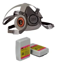 Comprar Respirador 3m Máxima Protección + Cartuchos P100 7093c - Bajo Perfil, Resistentes. Filtran 99.97% De Partículas Para Ambientes Peligrosos: Soldadura, Construcción, Minería, Industria Química