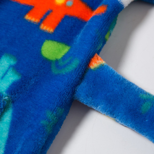 Bata De Baño B Para Niños Y Niñas, Franela, Con Capucha, Bat
