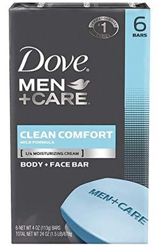 Dove Men Care Clean Comfort Body Face 4 Onzas 6 Unidades