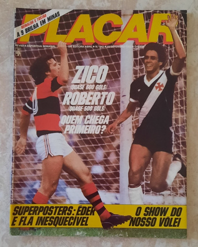 Revista Placar 642 Pôster Flamengo De Todos Os Tempos E Éder (Usado)