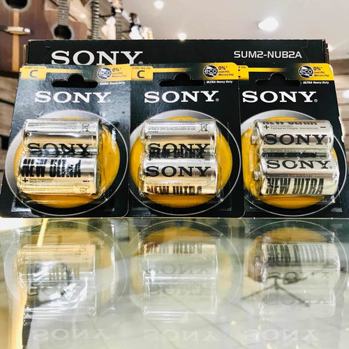 Imagem 2 de 2 de Kit Pilha Zinco Carbono C Ultra Heavy Duty Sum2-nub2a Sony