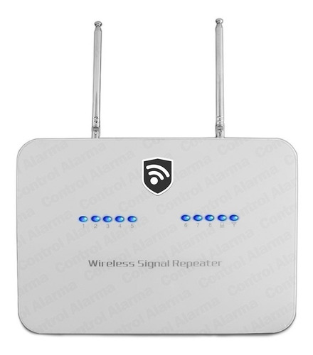 Imagen 6 de 7 de Repetidora Señal 433mhz 2 Antenas Inalambrica Extensor Cobertura Sensores Alarma Batería Respaldo Seguridad Casa