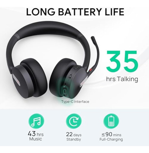 Auriculares Inalámbricos Duales Yealink Bh70 Con Micrófono P