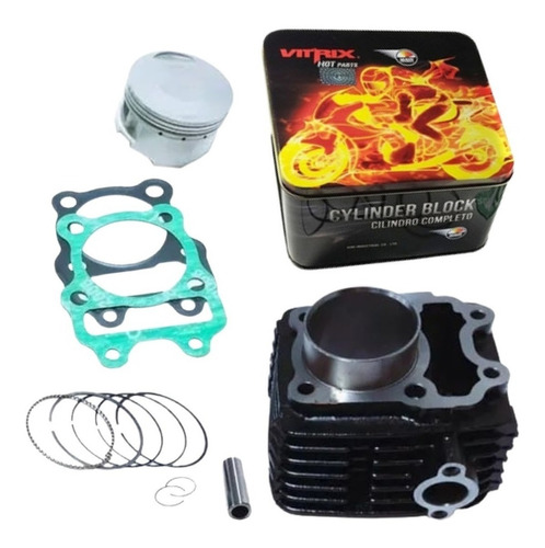 Kit Cilindro Boxer Ct100 Modificado A 125cc Racing Vitrix