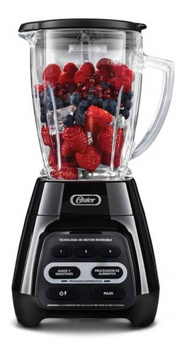 Licuadora Oster Blstpyg1209b 1.5 L Negra Con Vaso De Vidrio