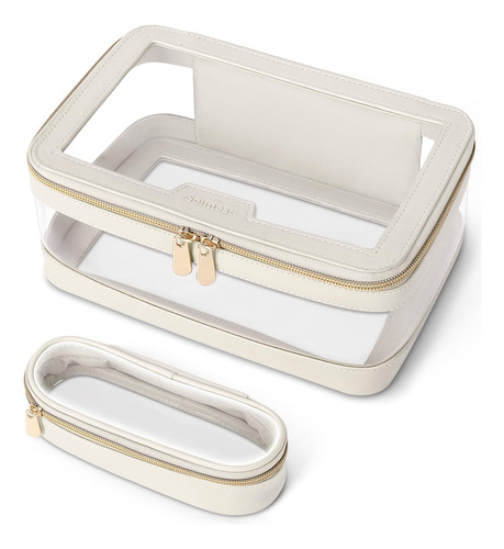 Soimeat Viaje Bolsa De Maquillaje Transparente Con Bolsa De