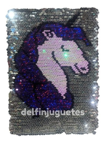 Imagen 1 de 1 de Pumy lentejuelas Unicornio 72 hojas rayadas 1 materias unidad x 1 21cm x 14cm