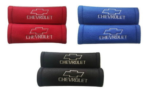 Funda Cubre Cinturon De Seguridad Absorbente Logo Chevrolet