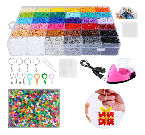 Pack Para Hama Beads 36 Colores 12800 Unidades 5mm