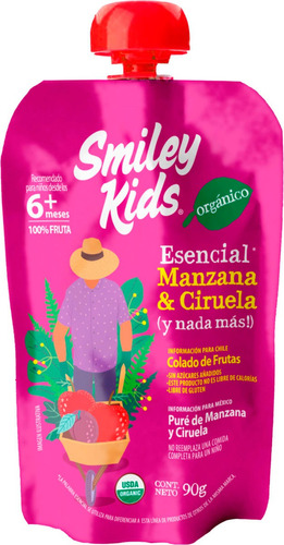 Compotas Smiley Kids - Organicas - 90g - Sabores