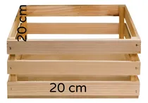 Comprar Paquete De 5 Huacales Cuadrados De Madera 20x20 Decorativos