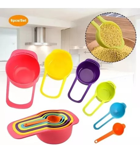 1 Bascula Cocina + Set De Tazas Medidoras Repostería