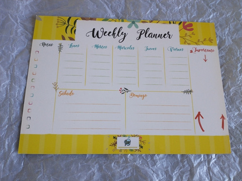 Weekly Planner Imán - Planificador Semanal