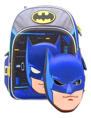 Mochila Espalda 16 Pulgadas Lj104 - Batman + Mascara