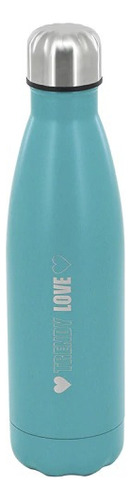 Botella Termica Trendy 500ml De Acero Inoxidable A Rosca Color Aqua
