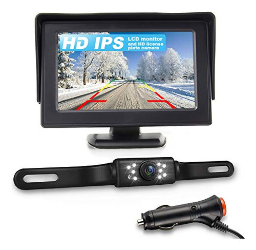 Jpp Hd Backup Camera And Monitor Kit, Car Rear View Observat