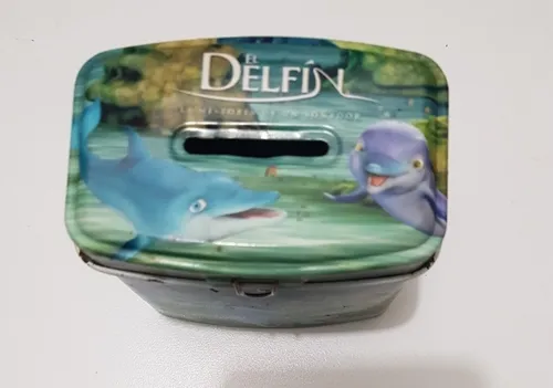 Lata Alcancia De Delfin (Usado)