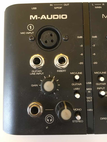 Placa De Audio M-audio M-track Plus Con Pro Tools Express