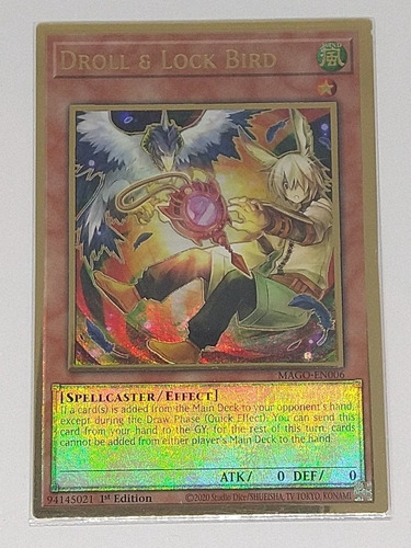 Droll And Lock Bird Arte Alterno Gold Yugioh