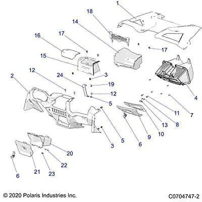 Polaris 2636846 Asm-double Din Part Rzr 1000 Xp Turbo Fxt