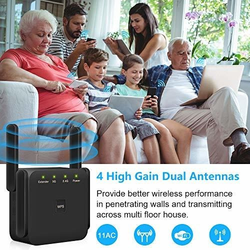 Mbps Wifi Range Wireless Signal Repeater Ghz Dual Band ° To