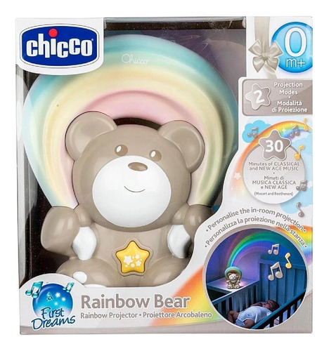 Projetor Infantil Musical Urso Rainbow Neutro Chicco