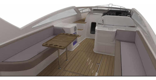 Lancha Real 35 Cabriolet Com 2x Mercury 150hp 4t Nova