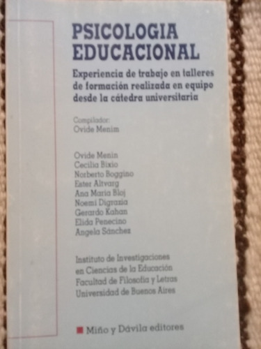 Psicología Educacional. Ovide Menin (comp.)