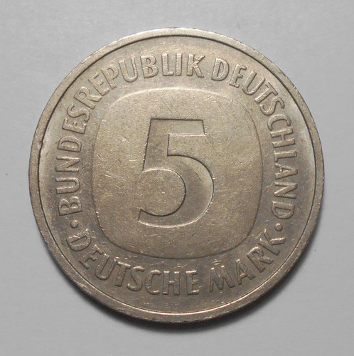 Alemania 5 Mark 1975 F Stuttgart - Canto Parlante - Km#140.1