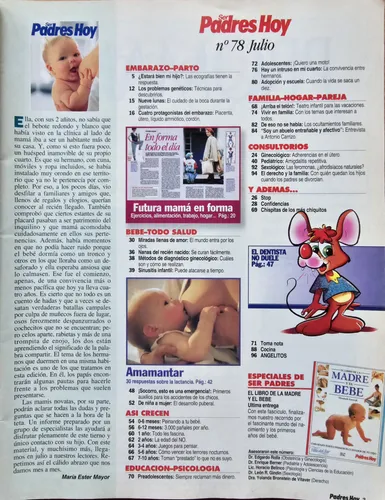 Revista Ser Padres Hoy #78 Amamantar. 30 Respuestas Sobre La