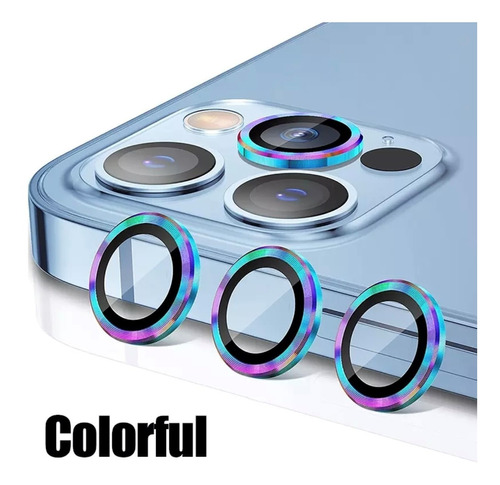 Protector Cámara Glass Para iPhone 13/13pro/13promax Colores