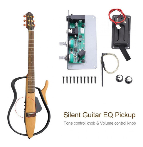 Sg-20 Silent Guitar Eq Ecualizador Pickup Con Tono Volumen C