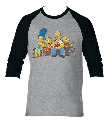 Camiseta Los Simpson Camibuso Manga Larga Estampada