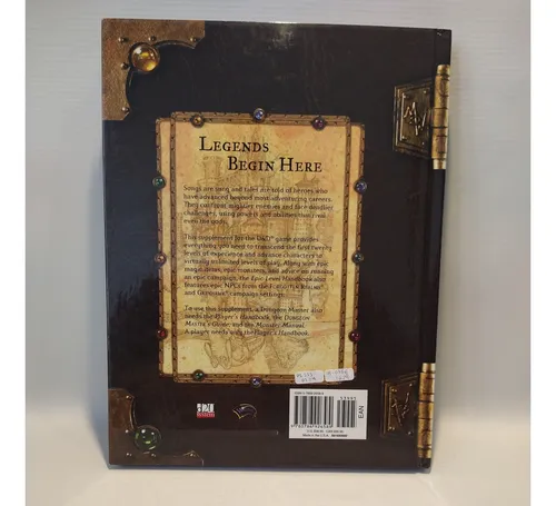 Epic Level Handbook Dungeons & Dragons D20 (Usado)