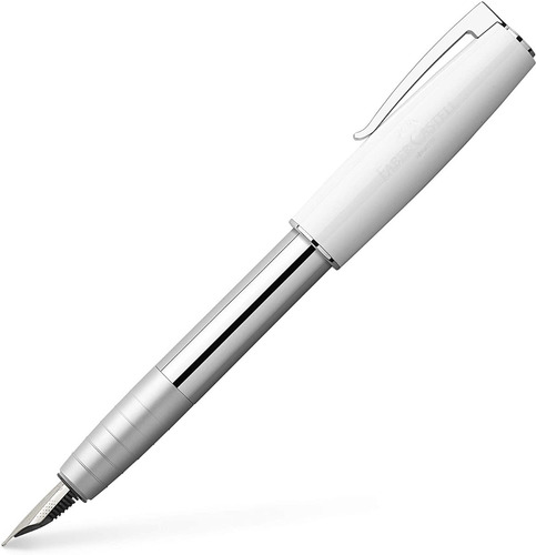 Imagen 2 de 3 de Lapicera Estilografica Faber Castell Loom Piano Blanco