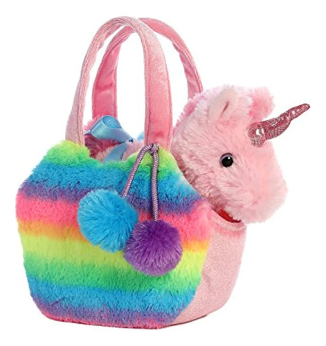 Aurora World Fancy Pals Mascota Unicornio Carrier Plush Rain