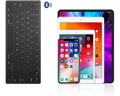 Teclado Bluetooth Ultradelgado Omoton Compatible Con iPad