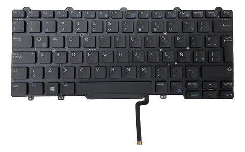 Teclado Dell Latitude 5490 5491 5495 5480 5488 7350 Lum Esp