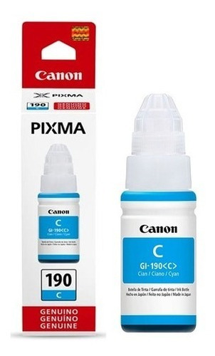 Tintas Canon Original 190 Pixma Imp G3110, G4110 Y G4100