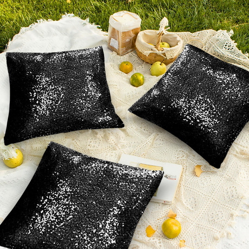 Shinybeauty 2 Pcs Cajas De Almohadas De Lentejuelas De Almoh