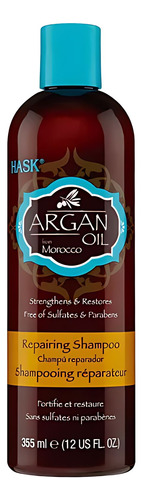 Shampoo Reparador Hask Con Aceite De Argán De Marruecos 355m