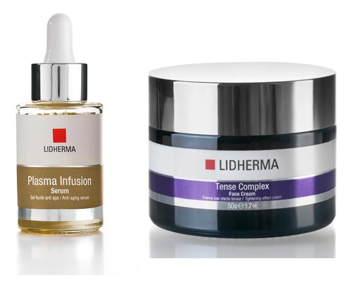 Kit Tense Complex Face Cream + Plasma Infusion Serum Lidherm