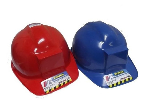 Casco D Seguridad General Prolife Rojo Y Azul Buen Preci Se.