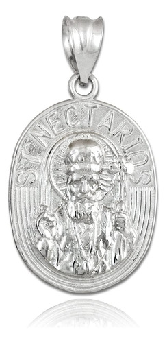 Plata De Ley 925 Saint Nectarios De Aegina Medalla Protecció