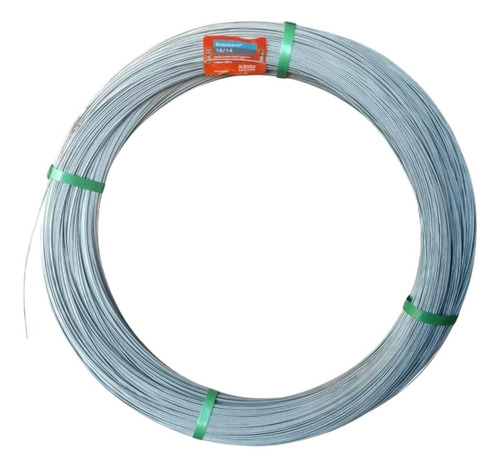 Alambre Galvanizado Acindar 16/14, Rollo X 500 Mts Color Plateado