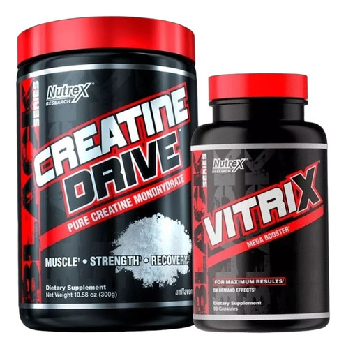 Pack Creatina Drive 300gr + Vitrix Mega Booster - Nutrex