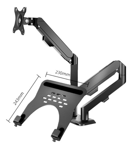 Brazo De Monitor + Soporte For Computadora Portátil Soporte