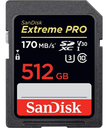 Imagem 1 de 3 de Cartão De Memória Sandisk Sdcx Uhs-i 512 Extreme Pro